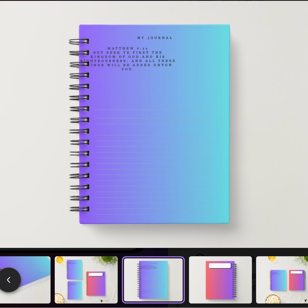 Gradient Spiral Notebook - Picture 2 of 2